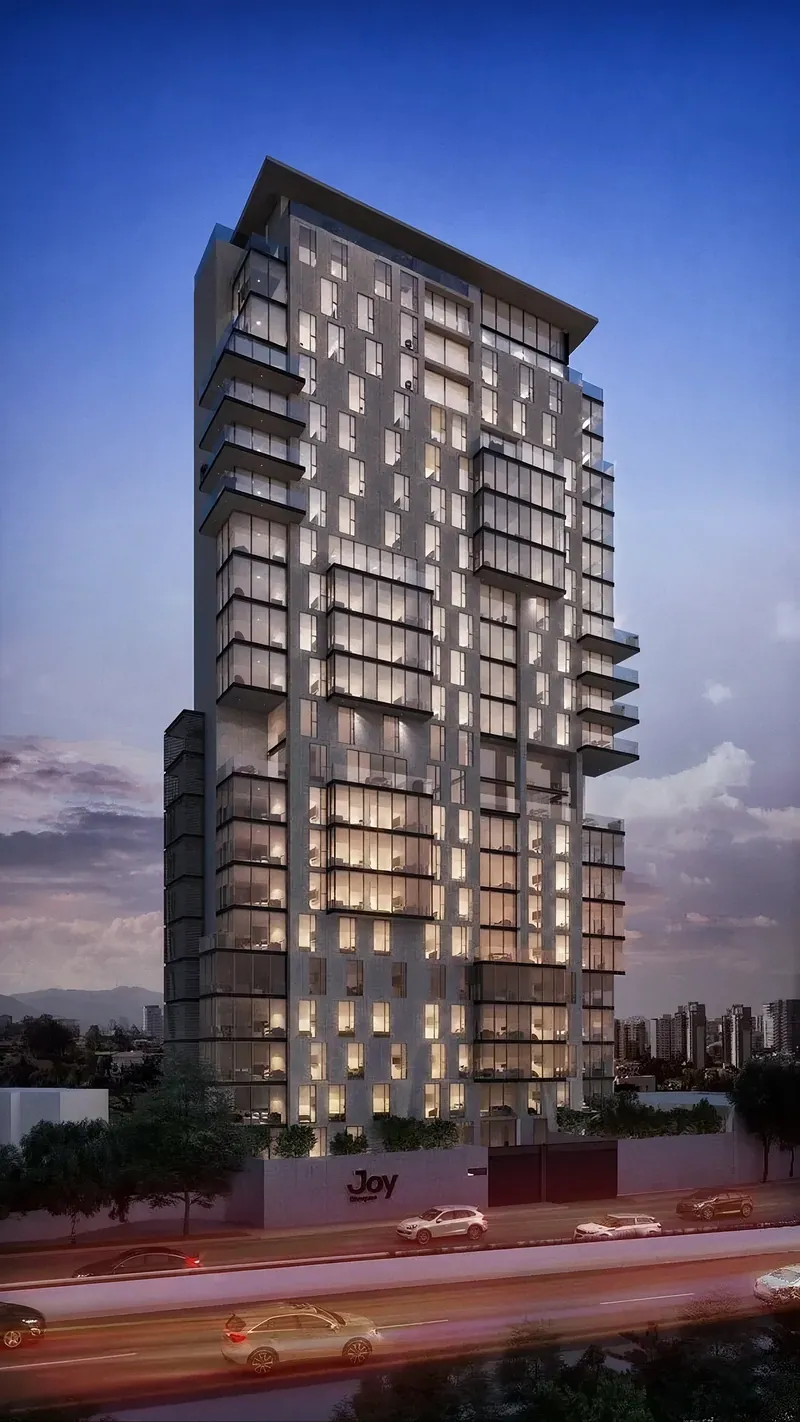 Render de fachada, Joy Bosques.